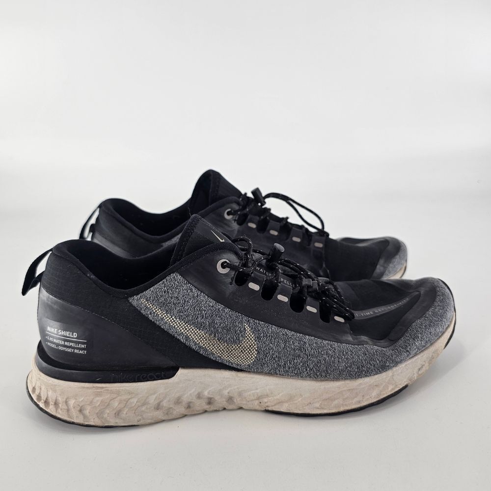 Nike Odyssey Men's Black and Gray Running Shoes 9.5